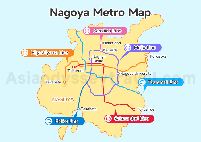 Nagoya Metro Map