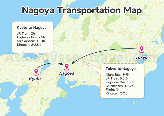 Nagoya Transportation Map