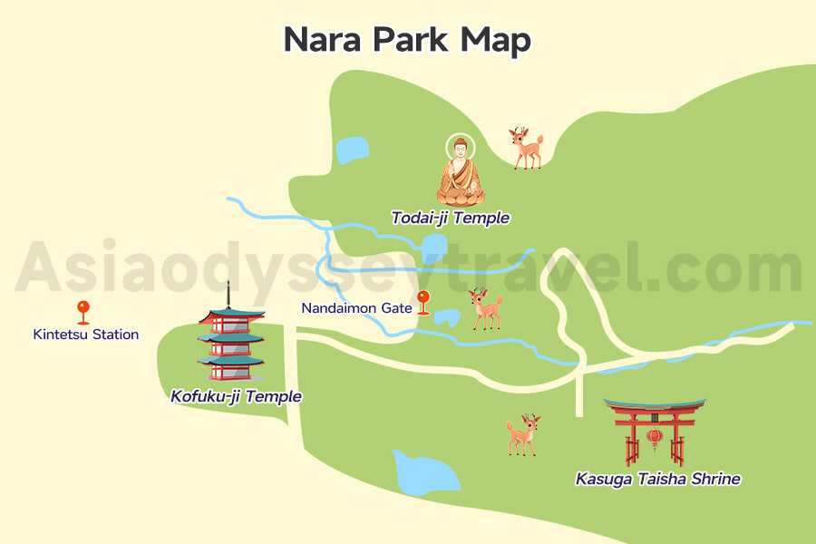 Nara Park Map