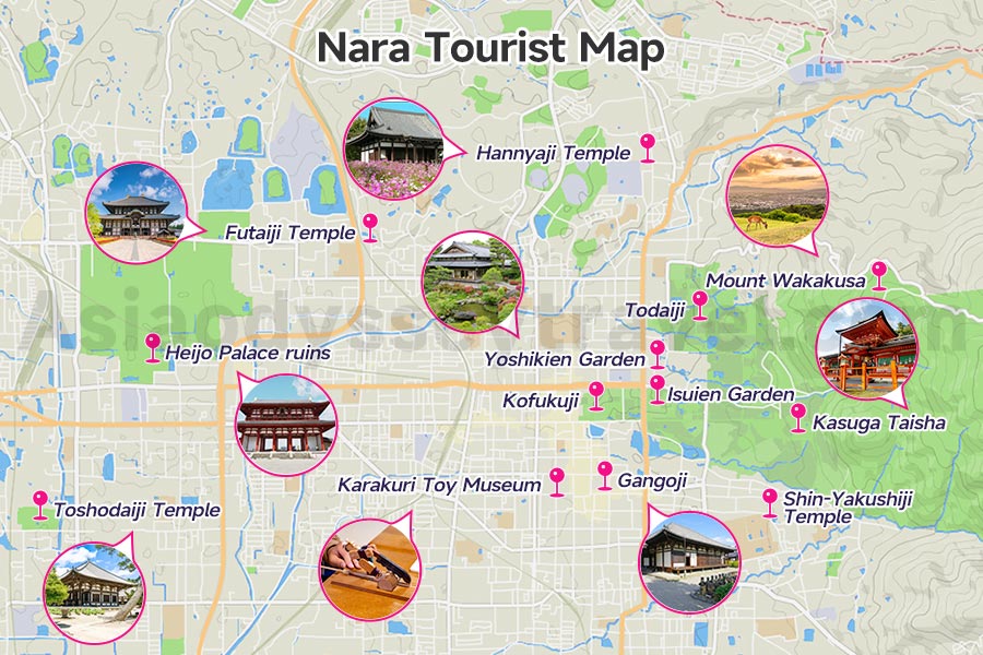 Nara Tourist Map