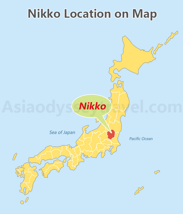 Japan Nikko Location Map