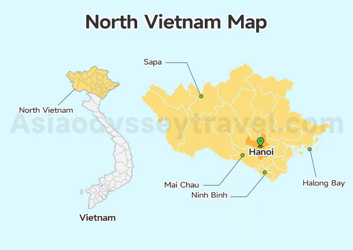 North Vietnam Map