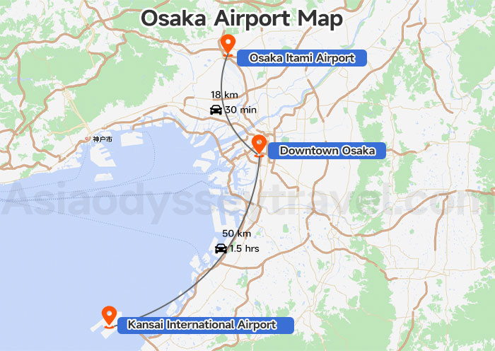 Osaka Airport Map