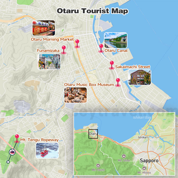 Otaru Tourist Map
