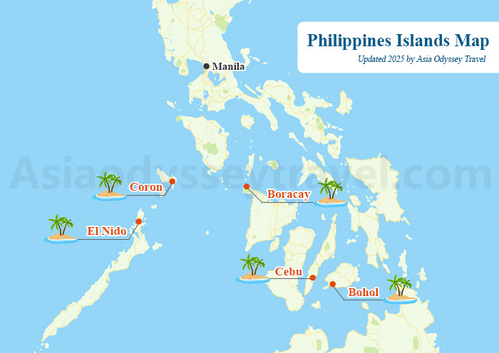 Philippines Islands Map