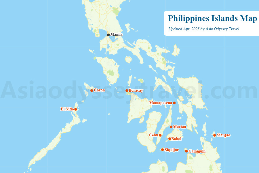 Philippines Islands Map
