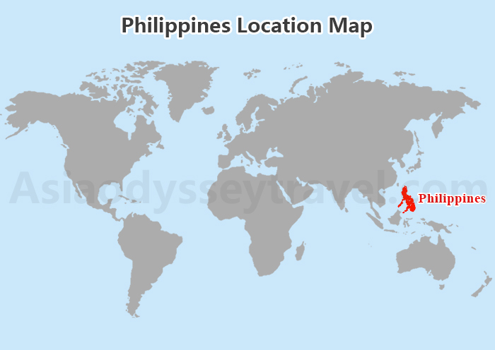 Philippines Location on World Map