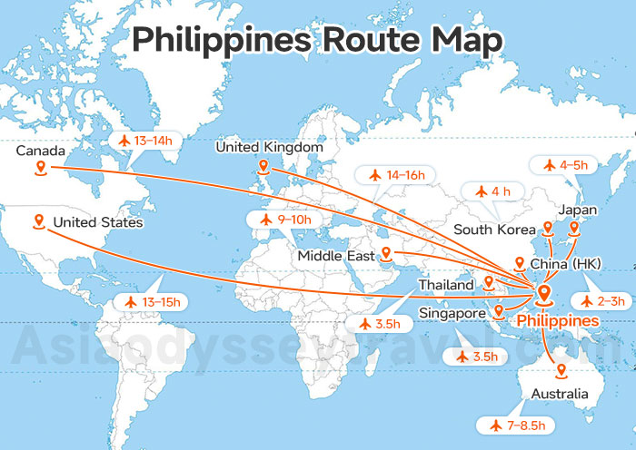 Philippines Route Map