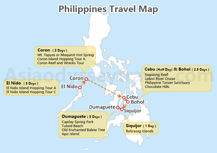 Philippines Travel Map