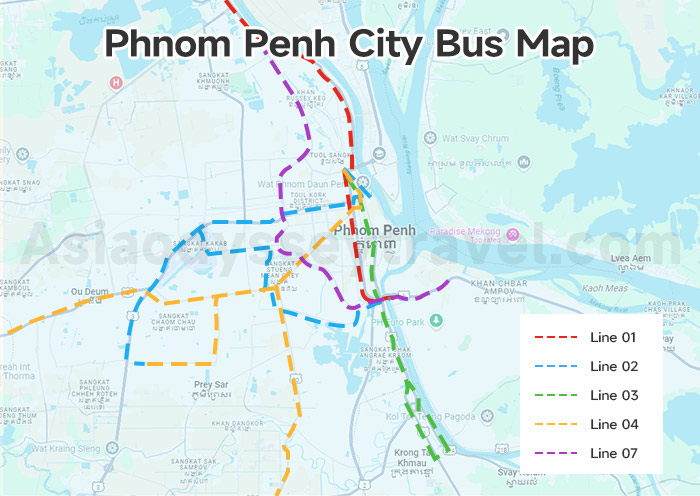 Phnom Penh Map