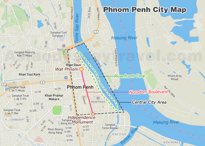 Phnom Penh Map