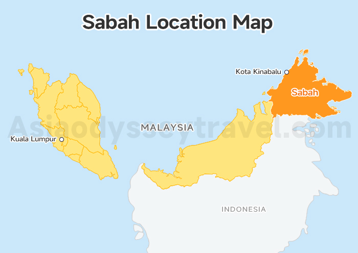 Malaysia Sabah Map