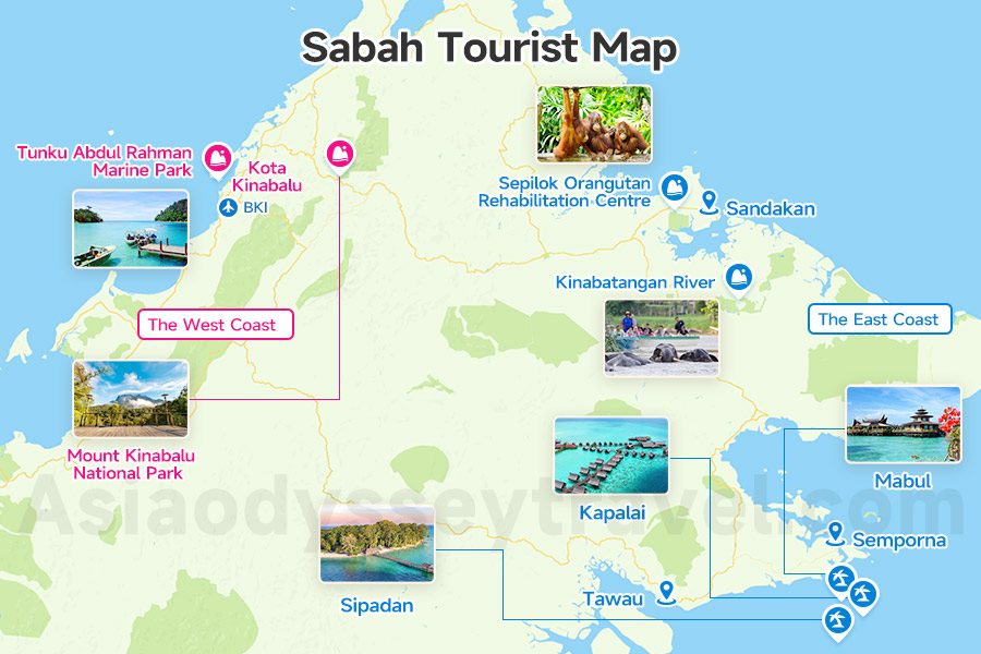 Malaysia Sabah Map