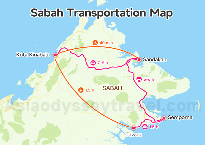 Malaysia Sabah Map