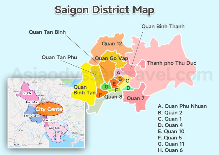 Saigon City Map