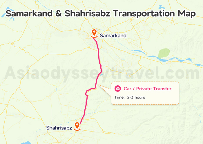 Samarkand Uzbekistan Map