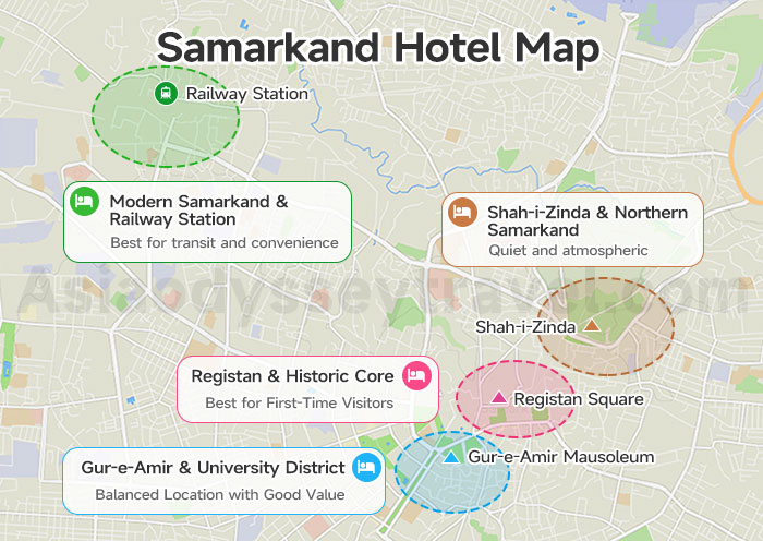 Samarkand Uzbekistan Map