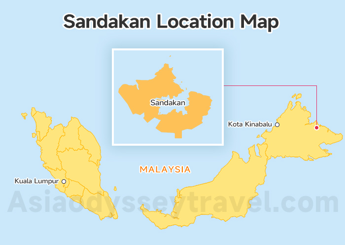 Sandakan Map