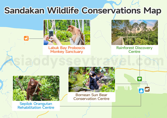 Sandakan Map