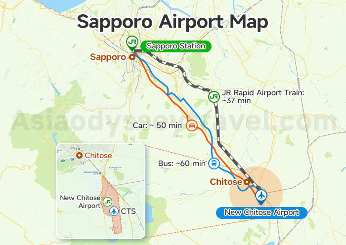 Sapporo Airport Map