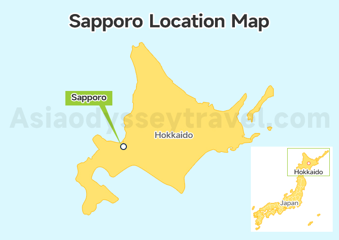 Sapporo Location Map
