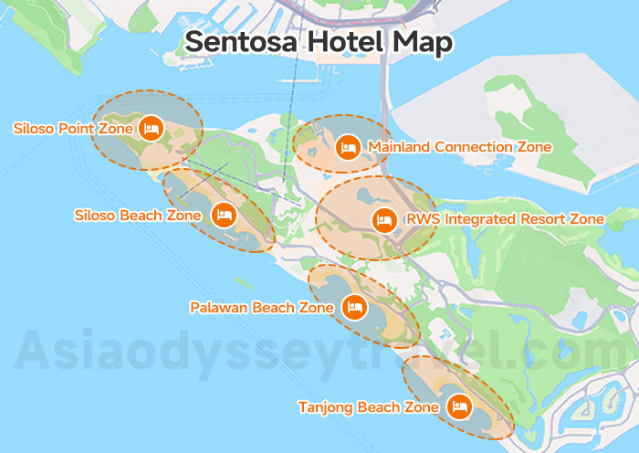Sentosa Hotel Map