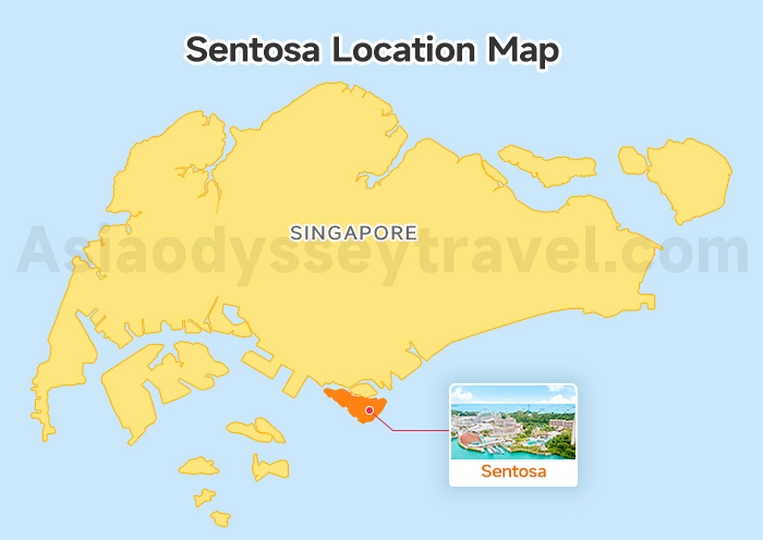 Sentosa Location Map