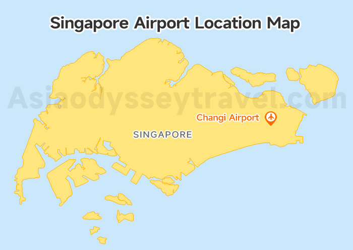 Singapore Airport Location Map
