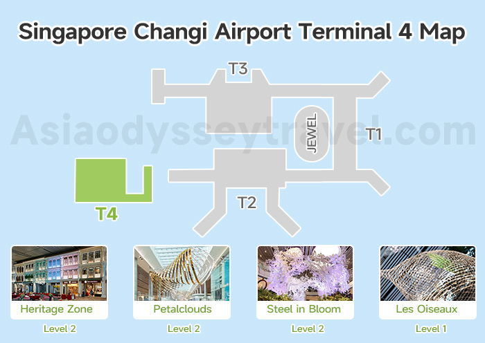 Singapore Changi Airport Terminal 4 Map