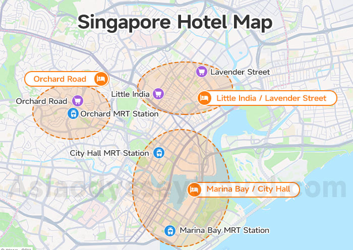 Singapore Hotel Map