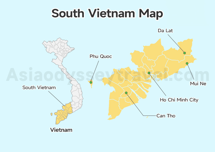 South Vietnam Map