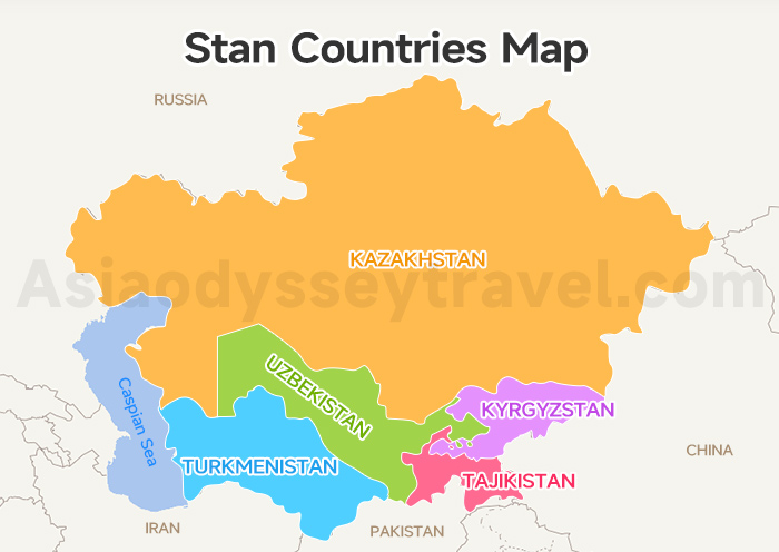 Stans Maps: 10 Maps of Central Asia (Countries, Capitals, Routes) | 2026