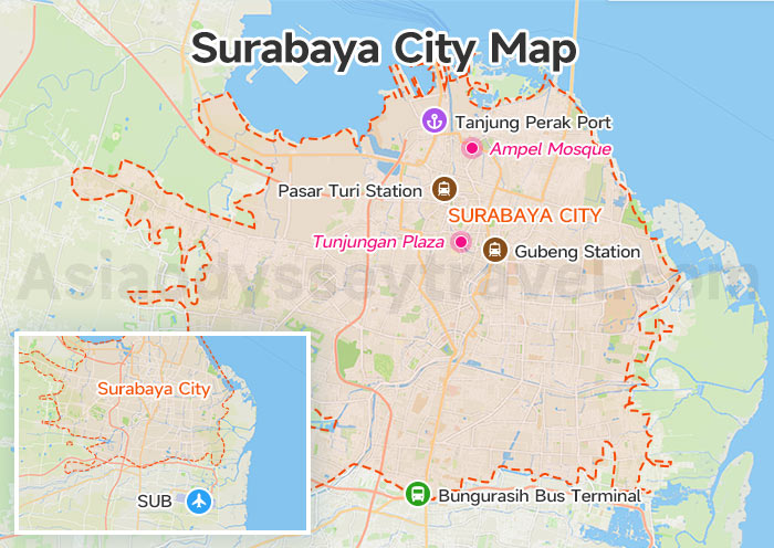Surabaya Map: Surabaya City, Location & Tourist Map (2026 Updated)