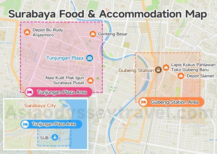Surabaya Travel Map
