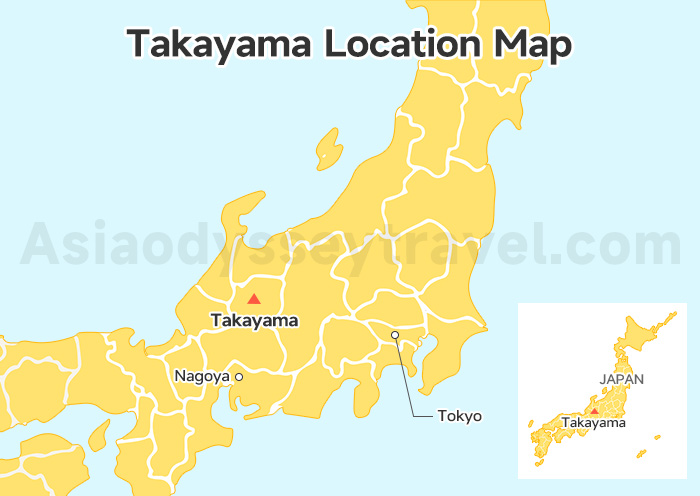 Takayama Location Map