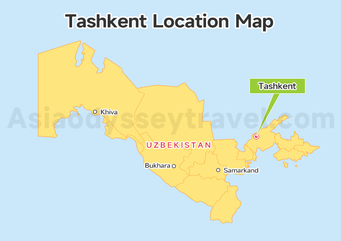 Tashkent Uzbekistan Map