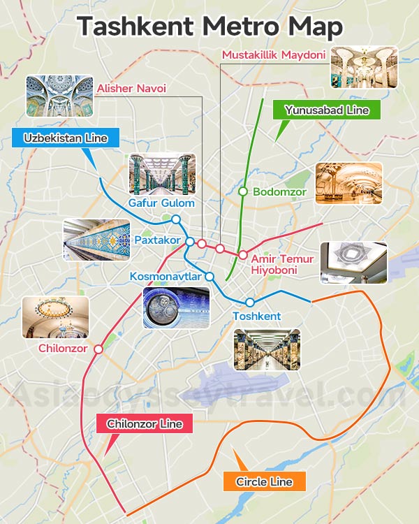 Tashkent Uzbekistan Map