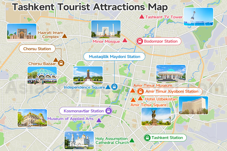 Tashkent Uzbekistan Map
