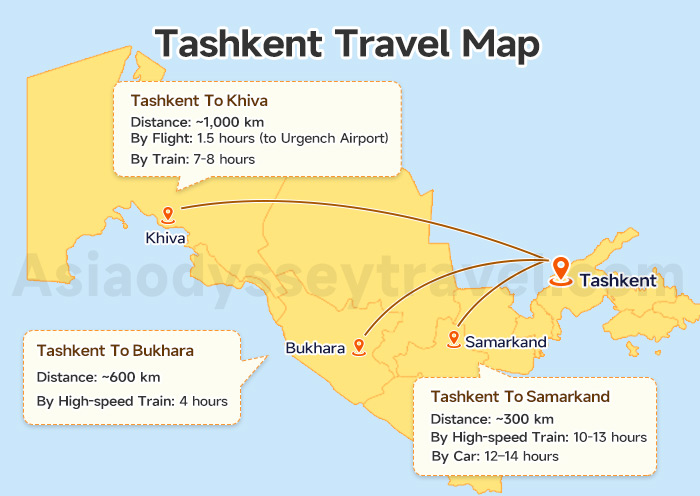 Tashkent Uzbekistan Map