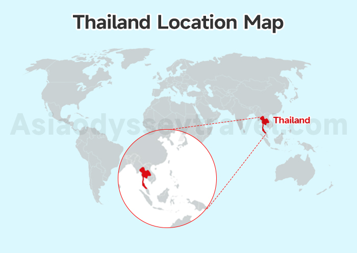 Thailand Location Map