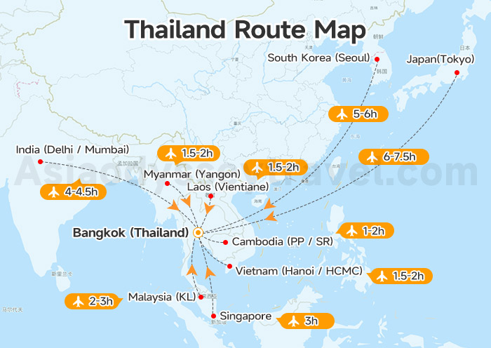 Thailand Route Map