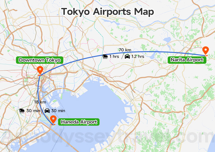 Tokyo Airport Map