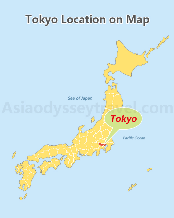 Tokyo Location on Map