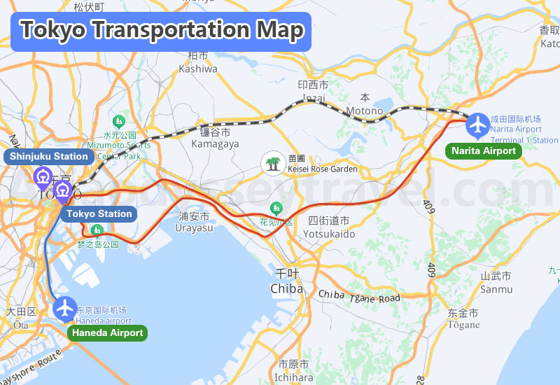 Tokyo Transportation Map