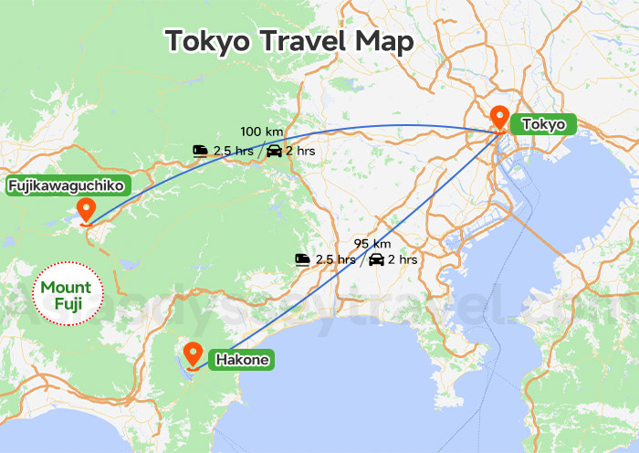Tokyo Travel Map