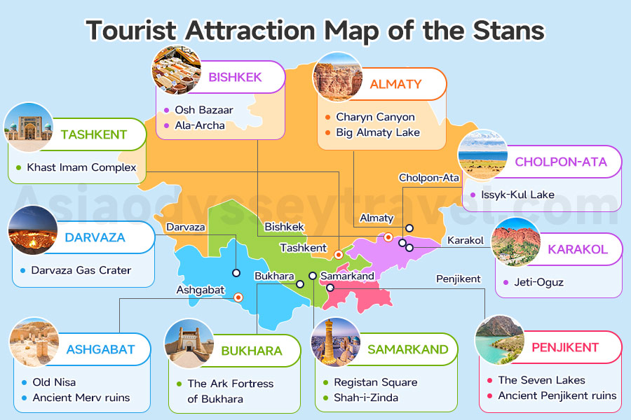  Tourist Attraction Map of the Stans 