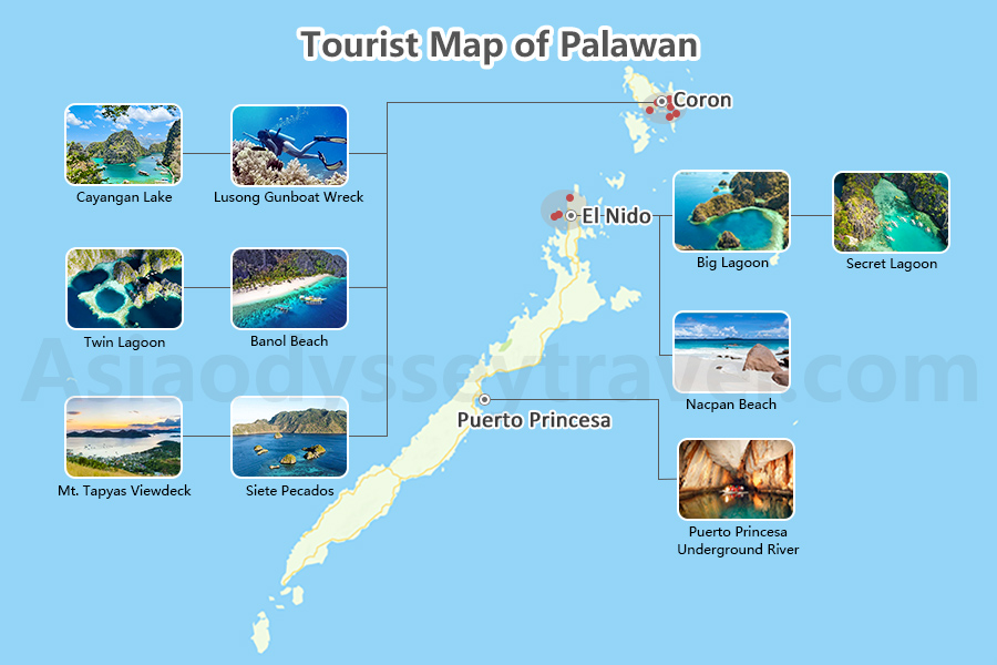 Tourist Map of Palawan