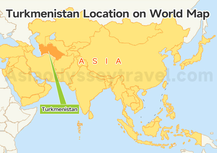  Turkmenistan Location on World Map 