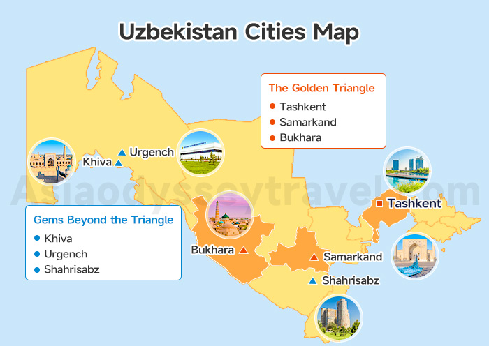 Uzbekistan Map