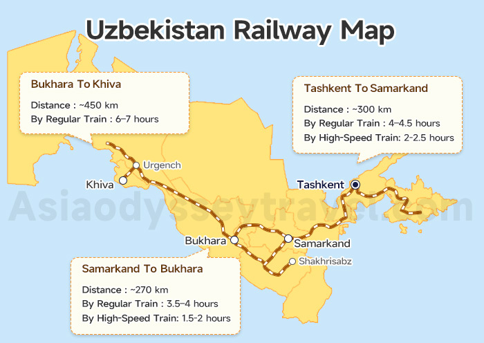 Uzbekistan Map